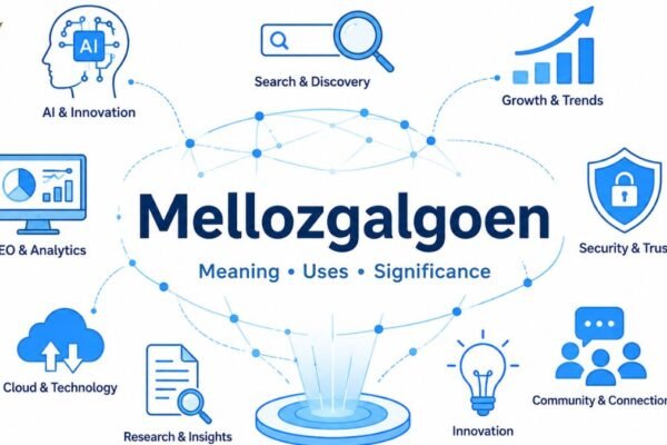 Mellozgalgoen meaning, uses, significance, and digital relevance illustrated with modern digital concept elements.
