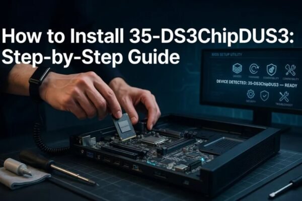 How to install 35-DS3ChipDUS3 step-by-step installation guide showing hardware setup and configuration process