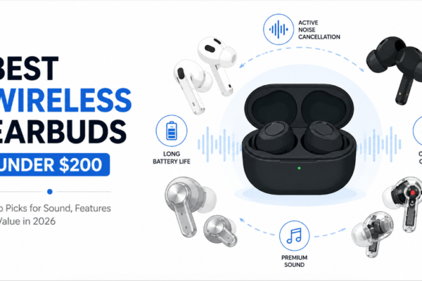 Best wireless earbuds under $200 featuring Sony, Bose, Apple, Samsung, Soundcore, and EarFun models compared.