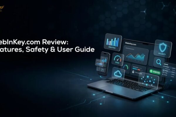 WebInKey.com review showing website features, safety, user experience, and digital platform overview