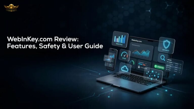 WebInKey.com review showing website features, safety, user experience, and digital platform overview