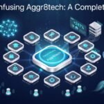 Digital Infusing Aggr8tech framework showing AI, cloud computing, automation, and data analytics driving business growth