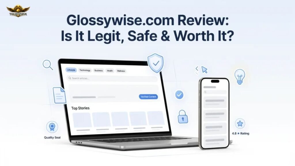 Glossywise com review showing features, trust, safety, and user experience