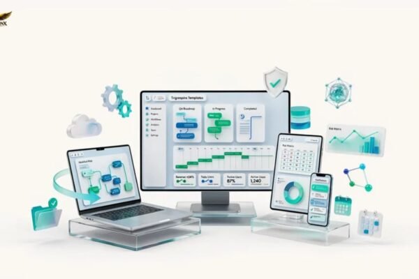 Trigrespinx templates dashboard with free workflow examples and customizable planning layouts