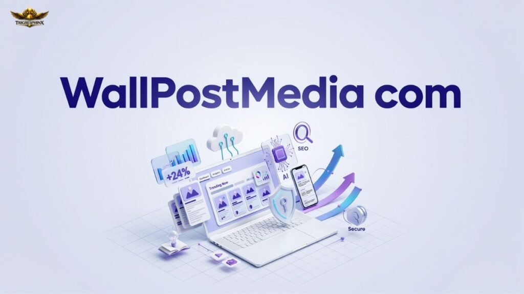 WallPostMedia com guide showing key features and content categories